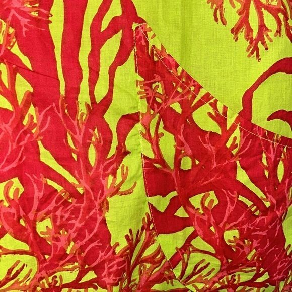 Modaposa Green & Pink Cotton Maxi Dress(Size Medium) - Picture 5 of 8